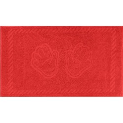 Полотенце махровое 35х60 Ручки №290 (ярко-красный, 227)