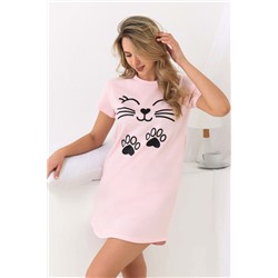 Сорочка женская Котик розовый
