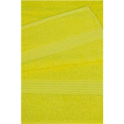 Полотенце махровое 50х90 бордюр №120 -пл. 375 гр/м2- (желтый, 401)