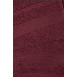Полотенце махровое 70х130 Эконом - (темно-бордовый, 220)