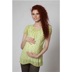 Блуза для беременных "Желтые цветы", размер 42