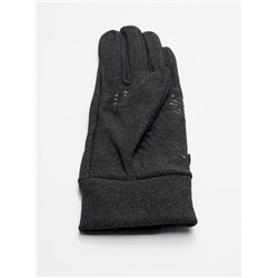 Спортивные перчатки демисезонные женские темно-серого цвета 602TC
