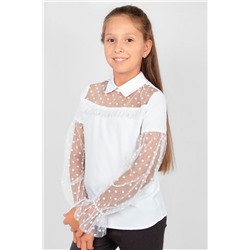 Блузка для девочки 0201 белый