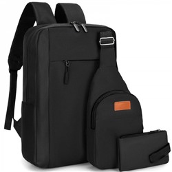 X5021-1 черн Комплект сумок мужской (41х30х13)