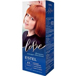 Estel LOVE Крем-краска для волос тон 8/4 янтарный