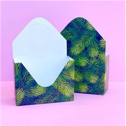 Декоративный конверт-кашпо для букетов и композиций - Ветви сосны