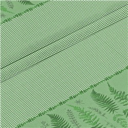 Ткань вафельное полотно 150 см Ботаника (зеленая скатерть) (зеленый)