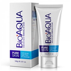 К-BQY0702 Пенка для умывания от акне PURE Skin BioAqua Anti-Acne, 100 гр