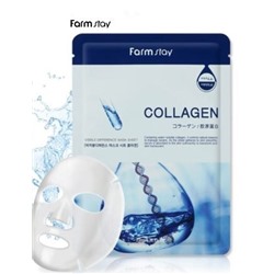 SALE! FarmStay Тканевая маска с коллагеном, Visible Difference Collagen Mask Sheet, 23 мл.