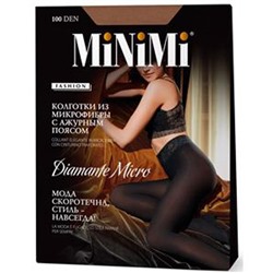 Колготки MiNiMi Diamante Micro 100 (кружевной пояс микрофибра)