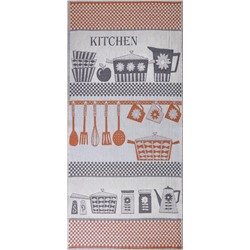 Полотенце пестротканое 30х70 Kitchen Кухня 3944 (коричневый)
