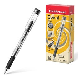 Ручка гелевая ErichKrause SPIRAL 0,5 мм черный