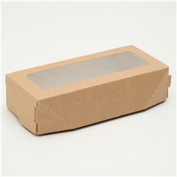 Коробка складная, крафт, 17 х 7 х 4 см, 0,5 л