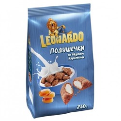 Leonardo готовый завтрак Подушечки со вкусом карамели 250 г/KDV