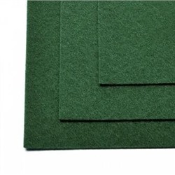 Фетр листовой мягкий IDEAL 20х30см цв.667 темно-зеленый - уп.5 листов