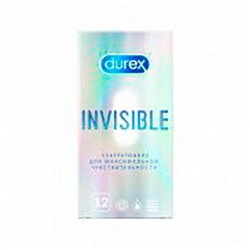 Durex Презервативы Invisible Ультратонкие, 12 шт