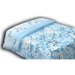 Ткань поплин 220 см "Сакура" (голубой)