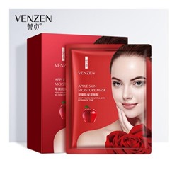 Увлажняющая тканевая маска для лица c экстрактом яблока Venzen Apple Muscle Moisturizing Mask