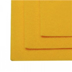 Фетр листовой мягкий IDEAL 20х30см цв.640 темно-желтый - уп.5 листов