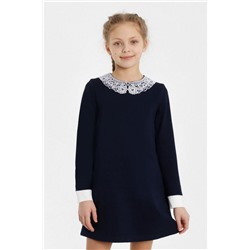 Платье Школа - 4 детское темно-синий (128 рост)