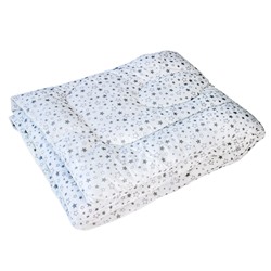 Одеяло детское 'BabyRelax' леб. пух 300 гр.110х140, бязь, 'Звездное небо (серый б/з)'