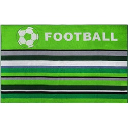 Полотенце махровое 100х160 Футбол 4566 (зеленый)