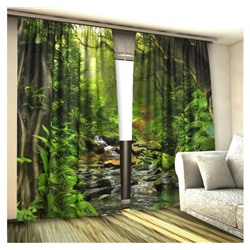 Фототюль 3D Дремучий лес (вуаль)