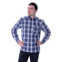 Рубашка мужская с длинным рукавом Шотландка