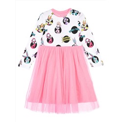 260495 PLAYTODAY Платье Размер 122, Цвет розовый,белый,разноцветный