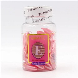 Капсулы для интенсивного ухода за кожей лица, содержащие витамин E 60шт (розовый)