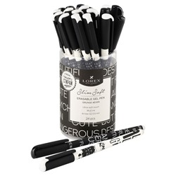 Ручка гелевая пиши-стирай LOREX GRUNGE 4EVER Slim Soft 0,5 мм синие чернила, ultra-soft touch
