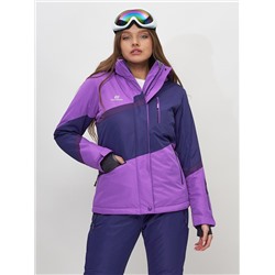 Горнолыжная куртка женская фиолетового цвета 551901F