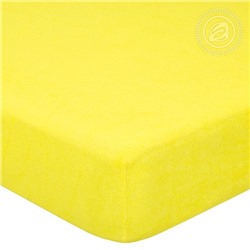 Простыня на резинке махровая 120х200 Лимон АРТ-Дизайн