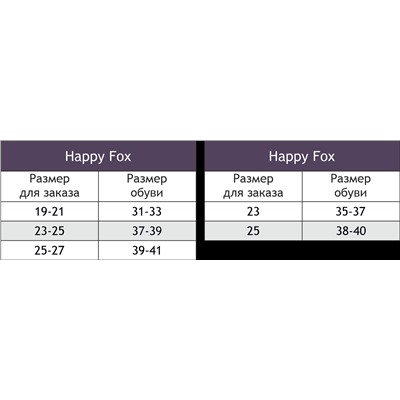 Happy Fox, Носки Happy Fox