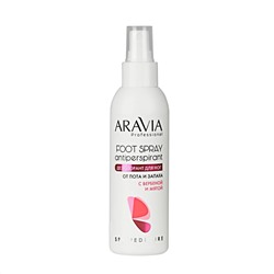 398760 ARAVIA Professional Дезодорант для ног с вербеной и мятой FOOT SPRAY Antiperspirant, 150 мл