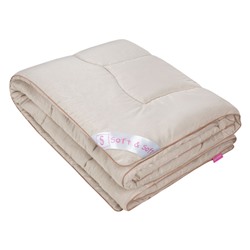 Одеяло ОВЕЧЬЯ ШЕРСТЬ 300 гр, 'Soft&Soft' 1,5 спальное, в микрофибре с тиснением, 100% полиэстер