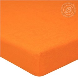 Простыня на резинке махровая 120х200 Апельсин АРТ-Дизайн