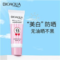 Осветляющий отбеливающий и солнцезащитный крем против веснушек Bioaqua SPF15