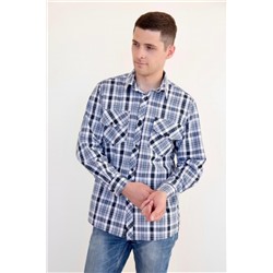 Рубашка мужская шотландка Премиум Ч Д/Р Арт. 7521