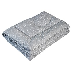 Одеяло детское 'BabyRelax' леб. пух 300 гр.110х140, бязь, 'Звездное небо (серый)'