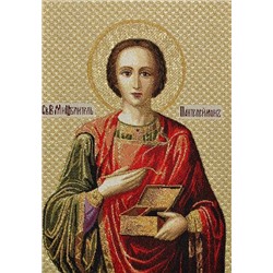 Икона 25х35 гобелен "Святой Пантелеймон"