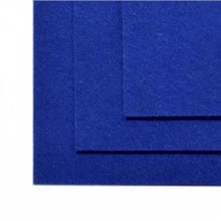Фетр листовой жесткий IDEAL 20х30см цв.679 синий - уп.5 листов