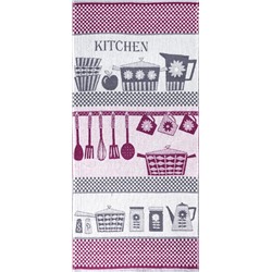 Полотенце пестротканое 30х70 Kitchen Кухня 3944 (фиолетовый)