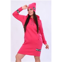 Платье женское 52222 + шапка розовый