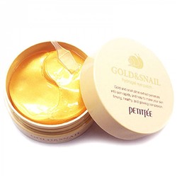 К-802872 Патчи для глаз Гидрогелевые ЗОЛОТО/УЛИТКА Gold/Snail Hydrogel Eye Patch, 60 шт