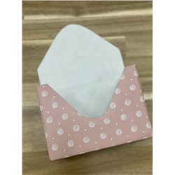Декоративный конверт-кашпо для букетов и композиций - Горох розовый