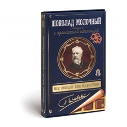 Шоколад Томер Чайковский молочный с начинкой с ароматной Облепихой 112г/Томер