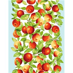 Ткань вафельное полотно 50 см "Яблочки" арт. 5616-1