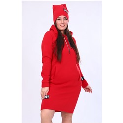 Платье женское 52222 + шапка красный